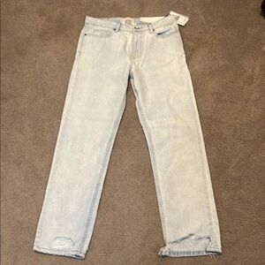 BDG for Urban Outfitters Light Wash Blue Straight Jeans Slim Fit